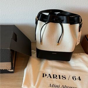 PARIS / 64 Mini Always Rafia & Black Bag